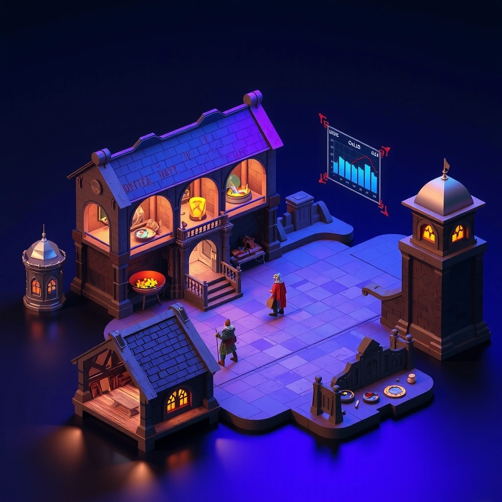 RPG con sistema de trading complejo